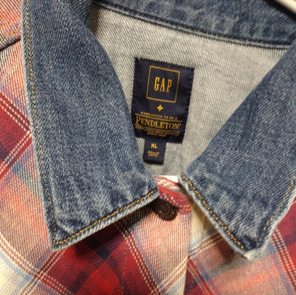 Gap + Pendleton Plaid And Jean Jacket - image 3
